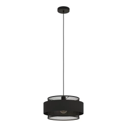 Suspension 1x e27 métal noir INSPIRE OTTOMANE D.40 cm
