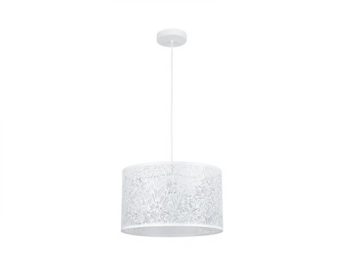 Suspension 1x e27 fer blanc mat INSPIRE Frella D.38 cm