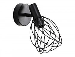 Spot, design, métal noir mat E14, INSPIRE Merone