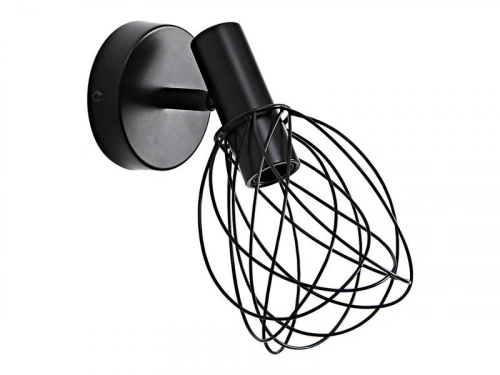 Spot, design, métal noir mat E14, INSPIRE Merone