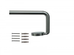 Kit de tringle à rideau Sombrio Diam.16/19 mm Acier mat 120-210 cm