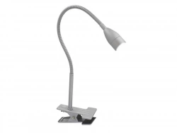 Lampe de bureau à pince, design, métal argent, INSPIRE 420 lm Gao