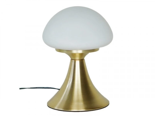 Lampe de chevet, glamour, metal laiton tactile, INSPIRE Kinoko, H.22cm