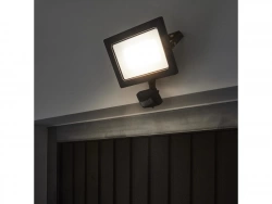 Pojecteur led YONKERS détection 50W 6750 lumens gris anthracite Inspire