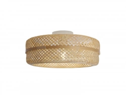 Plafonier en bambou, INSPIRE Palanga, E27, diam.45 cm