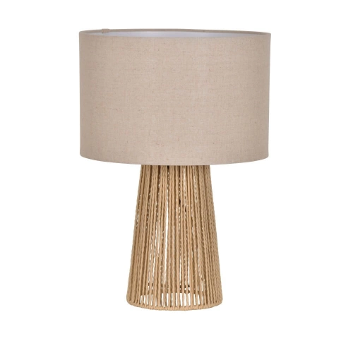 Lampe Mikona, acier, beige, H.40 cm INSPIRE, E27