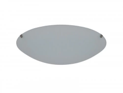 Plafonnier PLUTON, E27, diam.25 cm, verre blanc Inspire