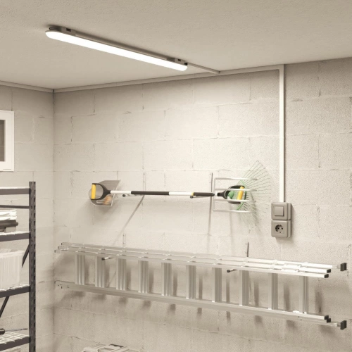 Réglette étanche led, volga, 140cm, 6400lm, 4000k, ip65, INSPIRE