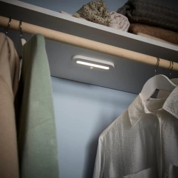 Réglette placard LED détection, rechargeable USB, L.15 cm, blanc INSPIRE Dudo