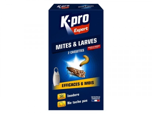 Insecticide diffuseur tablette mites et larves de vêtements, KAPO, 16 g