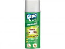 Bombe aérosol terre de diatomée multisurface pour rampants, KAPO VERT, 400 ml