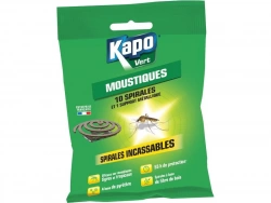 Spirale Antimoustiques Kapo, 10 Spirales De 6 Gr