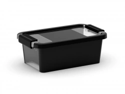 Boîte Kis Plastique Noir L.16 X P.26.5 X H.10 Cm Cm