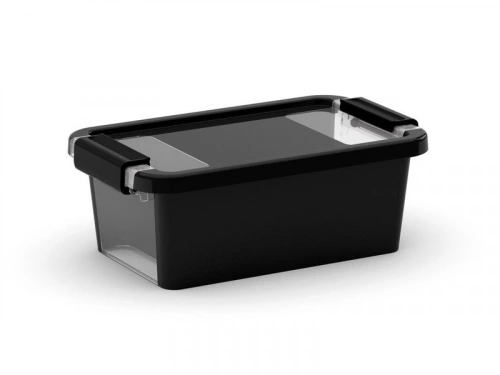 Boîte Kis Plastique Noir L.16 X P.26.5 X H.10 Cm Cm