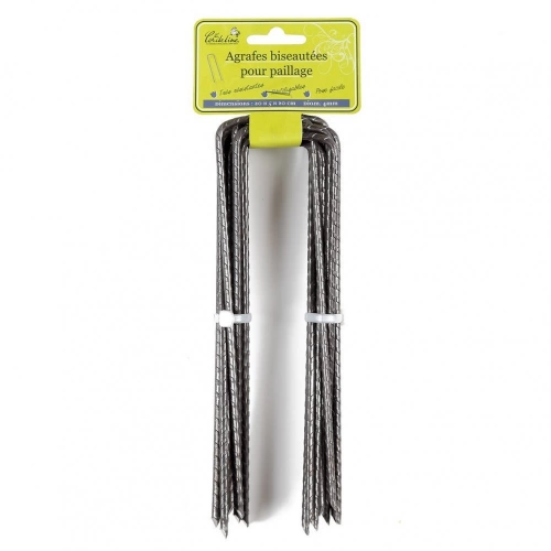 Lot de 12 agrafes de fixation de toile