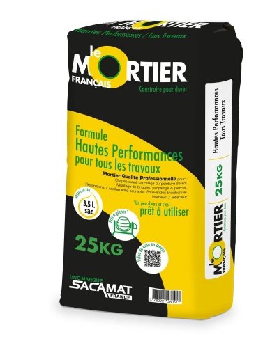 Mortier gris LE MORTIER FRANCAIS, 25 kg
