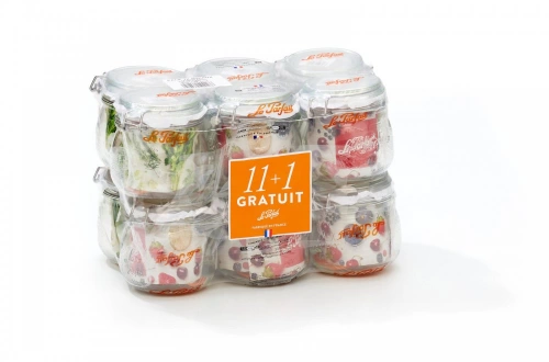 Lot de 12 bocaux lps 1/2l 11+1