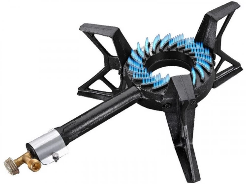 Réchaud fonte premium 9200w 1 bruleur/3 pieds/1 robinet/tetine annelee