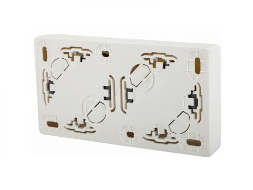 Double Prise Avec Terre Saillie Vertical, Legrand Asl, Blanc