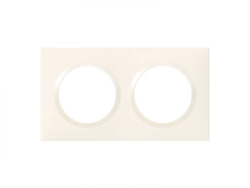 Plaque double Dooxie, LEGRAND, blanc