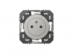 Prise avec terre affleurante Dooxie, LEGRAND, aluminium