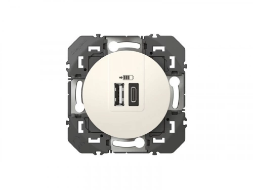 Prise Chargeur Usb A Et C Dooxie, Legrand, Blanc