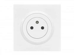 Prise avec terre affleurante complet Dooxie, LEGRAND, blanc