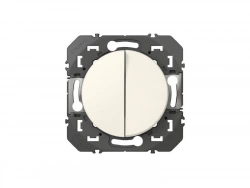 Double Poussoir, Legrand Dooxie, Blanc