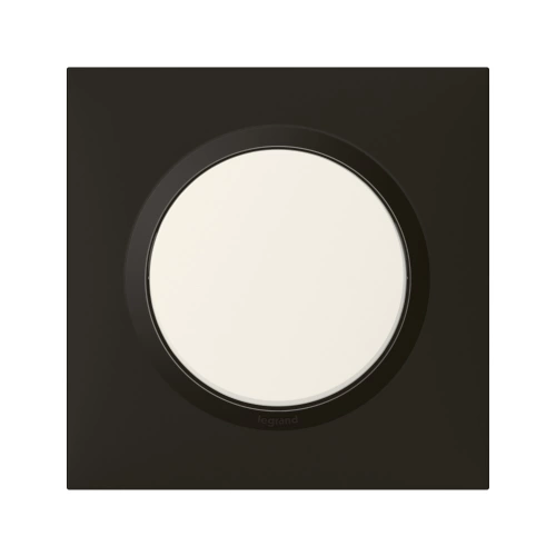 Plaque simple Dooxie, LEGRAND, noir velours