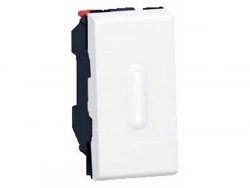 Interrupteur Va-Et-Vient, À Voyant Lumineux Étroit Mosaic, Legrand, Blanc