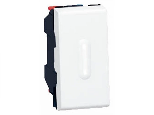 Interrupteur Va-Et-Vient, À Voyant Lumineux Étroit Mosaic, Legrand, Blanc