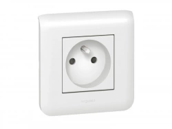 Prise Avec Terre Mosaic, Blanc, Legrand