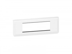 Support Et Plaque Triple Horizontal Mosaic, Legrand, Blanche