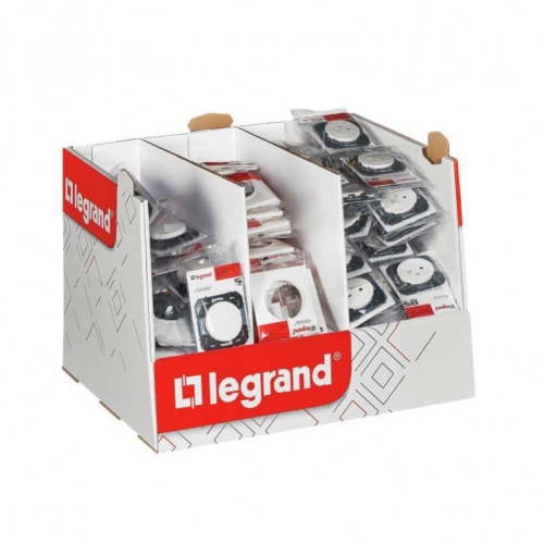 Coffret Dooxie (Mini Box) : 30 va-et-vient 10A, 60 prises 2P+T 16A + 90 plaques de finition Blanc