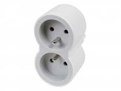 Biplite murale compact à 2 prises, LEGRAND, blanc