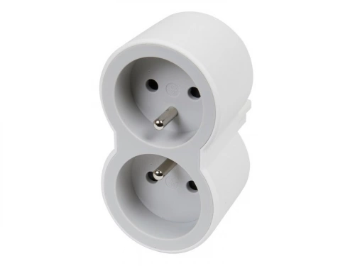 Biplite murale compact à 2 prises, LEGRAND, blanc