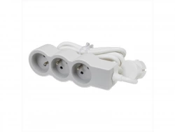 Multiprise filaire compact à 3 prises, LEGRAND, blanc