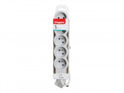Multiprise Filaire Avec Prise Rotative, 5 Prises Blanc Legrand