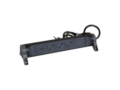 Multiprise 4 Prises Legrand, 3680 W, Noir, 1,5M