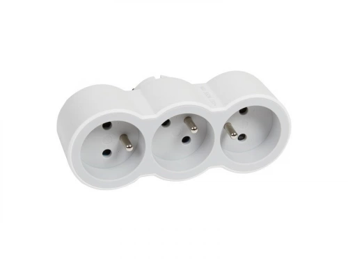 Triplite Murale Compact, 2 Prises Blanc Legrand