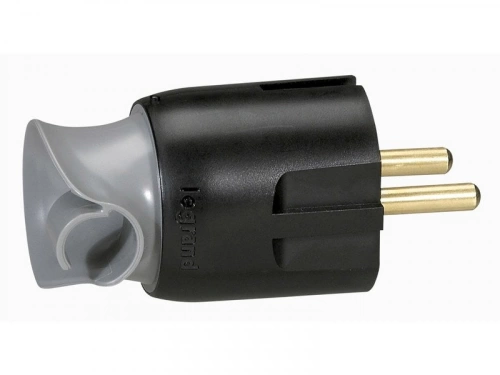 Fiche électrique mâle 2 pôles + terre, 16 A, LEGRAND