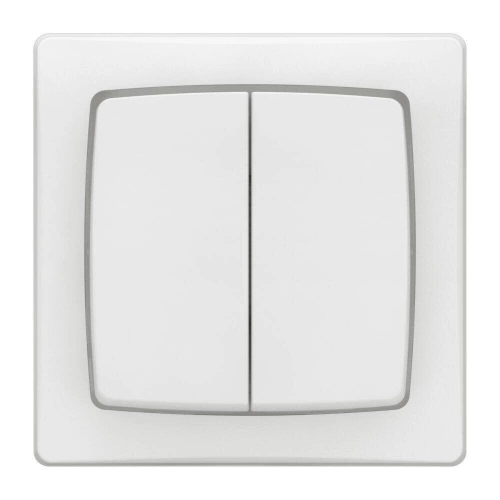 Double interrupteur va-et-vient saillie complet, LEGRAND Asl, blanc