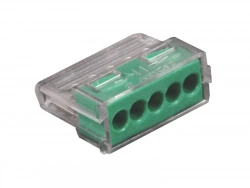 Lot De 5 Bornes Automatiques, 2,5Mm² Mm², 5 Entrées Pour Rigide Lexman