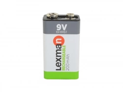 Pile Rechargeable 9 V, 200 Mah, Lexman