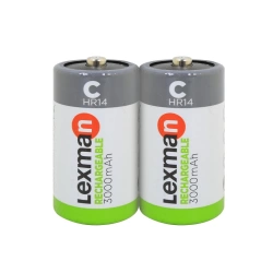 Lot de 2 piles hr-14, 1.2 V, LEXMAN