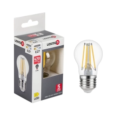 Ampoule led à filament sphérique E27, 470Lm = 40W, blanc neutre, LEXMAN