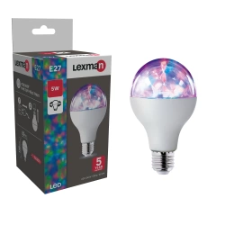 Ampoule disco led standard E27 5 W, LEXMAN
