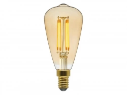 Ampoule décorative led à filament ambré edison E14, LEXMAN, 40 W