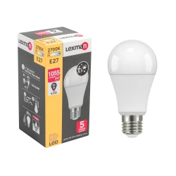 Ampoule led à détection, E27, 1055 Lm = 75 W blanc chaud, LEXMAN