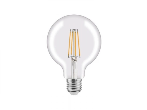 Ampoule led à filament globe 95 mm E27 75 W blanc chaud, LEXMAN